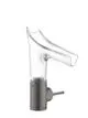 AXOR-HG-AXOR-Starck-V-Einhebel-Waschtischmischer-140-mit-Glasauslauf-und-Ablaufgarnitur-Brushed-Black-Chrome-12112340 gallery number 1